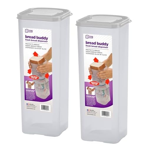 Bread Loaf Plastic Keeper Box Airtight Holder, Set of 2
