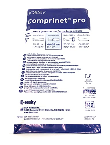 Comprinet Pro Calze Coscia lungo taglia 7 Bianco