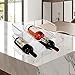 Oggi Bottle Rack for Wine, 6 Bottle Wine Storage - Stackable Wine Rack, Secure Stack Tabs. Water Bottle Storage, Wine Bottle Holder for Kitchen, Cabinet, Fridge - Each Rack Holds 3 Bottles, 2 Pack
