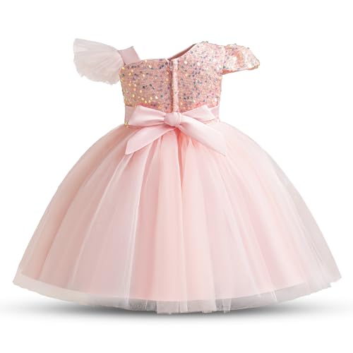 HNXDYY Baby Girl Party Tutu Dress Toddler Girl Sequins Wedding Pageant Ball Gown2