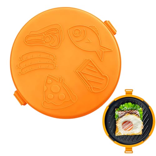 para parrilla de microondas, plancha de calentamiento rápido | Tostadora de sándwich para microondas, para horno, hogar, viajes, dormitorio, desayuno, hornear y cocinar