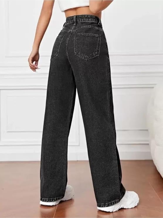 Image of Women's Denim Straight Fit Boyfriend Jeans