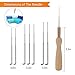 Needle Felting Kit SIMPZIA Wool Felting Tools Kit - Felting Needles, Needle Felting Foam, Scissors, Wooden Handle, Awl, Glue Stick, Finger cots, Great for DIY Felting Wool Projects
