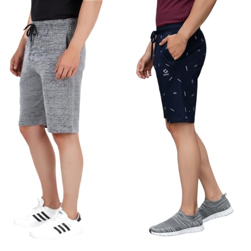 Image of GUIDE Men's Regular Fit Printed Cotton Shorts