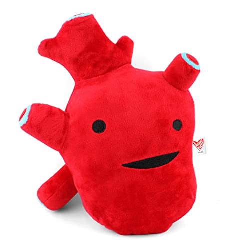 Product Image of the I Heart Guts Heart Plush - I Got The Beat! - 10' Stuffed Heart Plushie for Open Heart Surgery Gifts - Educational Cardiologist Gifts for Med Students, Science Teachers & Cardiac Nurses