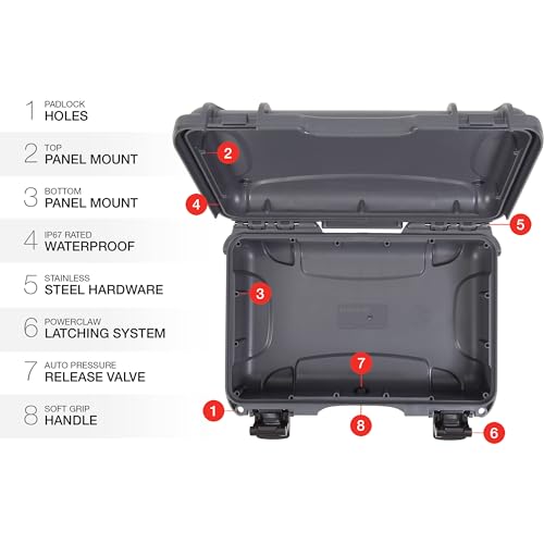 Maleta rígida Nanuk R 909 ecológica negra miniatura 6