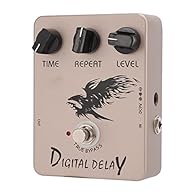 Filter Circuit: The delay time range is 25ms‑600ms. The digital delay pedal has special filter circuit, which can closely reproduce the sound of analog delay. Control Knob: This is a JF-08 digital delay effect device with time, repeat and level contr...