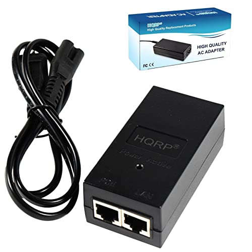 HQRP High Power 55V 30W POE/Power Over Ethernet Injector 10/100/1000Mbps IEEE802.3AT Standard miniatura 1