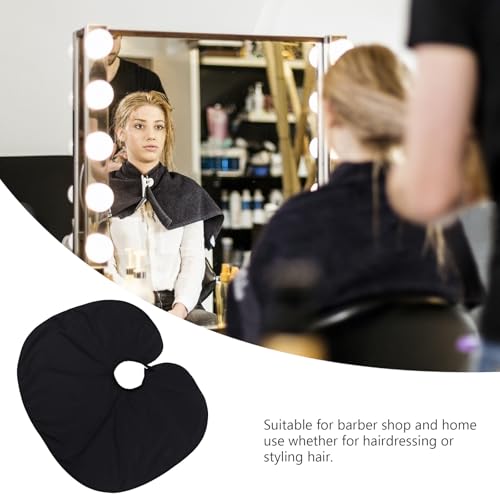 Capa Profesional para Corte de Cabello Negra para Barbería miniatura 7