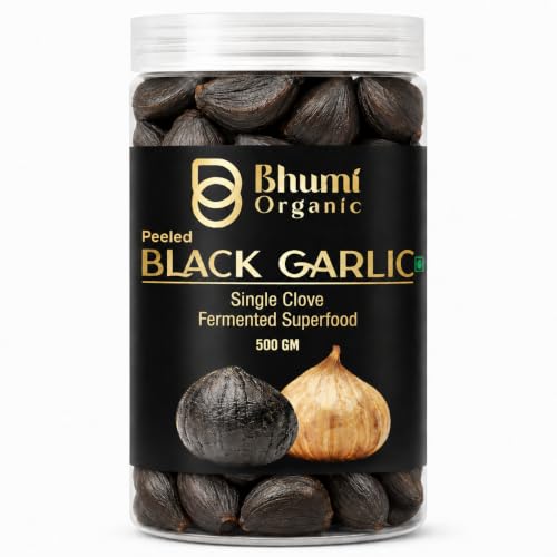 Image of Bhumi Organic Black Garlic Single Clove (500 GM)