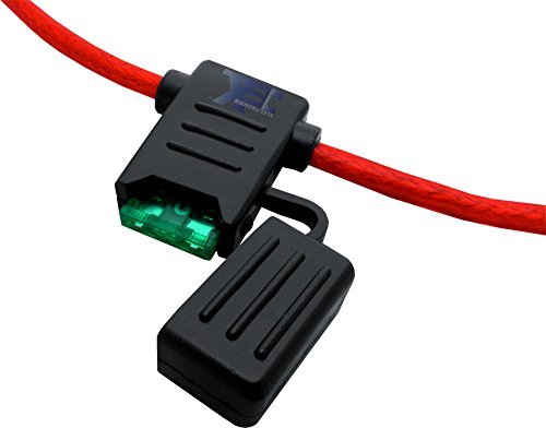 Portafusibles de cuchilla ATCATO para coche, impermeable, 10 AWG OFC, cobre hasta 40 A, 12 V24 V32 V CC