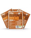 Dillon Organic Gluten-Free Seeded Bread | Sliced, Vegan, Low Carb, High Fibre, Diabetic-Friendly, No Preservatives, UPF Free, 275g (Pack of 4)