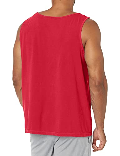 Image of Comfort Colors Men's Adult Pocket Tank Top, Style 9330 (3X-Large, Red)