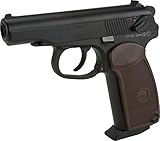 Evike Airguns - KWC CO2 Powered Russian PM Blowback 4.5mm Pistol - Black (4.5mm Airgun NOT Airsoft)