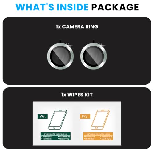 Image of ArmourPro Camera Rings Tempered Glass for Motorola Edge 70 Max, Tough HD Individual Aluminum Alloy Rings 9H Camera Cover, Scratch-Resistant,Camera Lens Protection| Green, 1 Pack