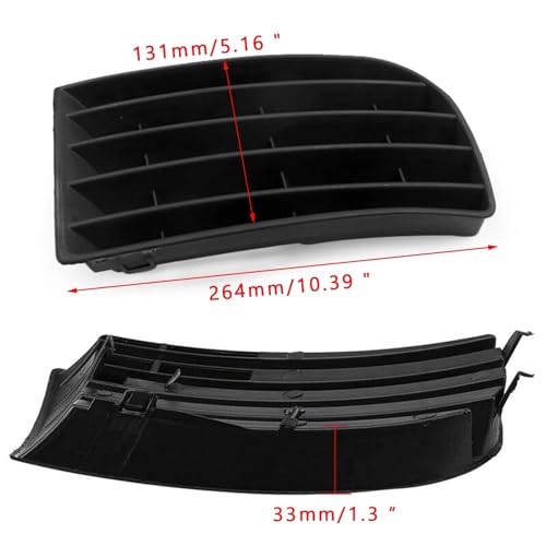 Rejilla de parachoques delantero en ABS: protección y ventilación para tu Golf MK5 3