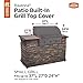 Classic Accessories Ravenna Water-Resistant 37 Inch Built-In BBQ Grill Top Cover, Taupe