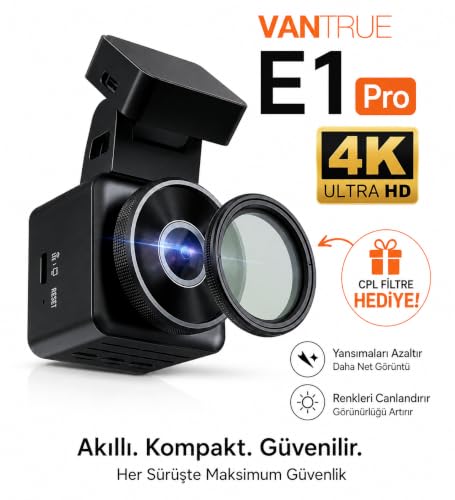 Element1 Pro 4K Uhd Wi-Fi Cpl Filitre Hediyeli Mini Araç Kamerası