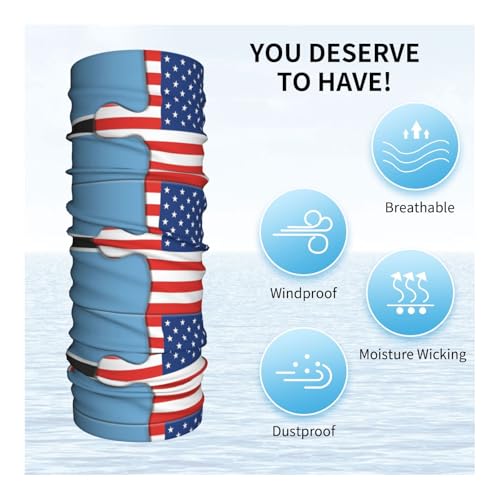 Neck Gaiter Botswana Botswanian Botswanan And American Flag Usa Friendship Face Mask Bandana Rave Face Cover Scarf Mask Balaclava Headband Head Wrap Sports Headwear Outdoors For Men Women4