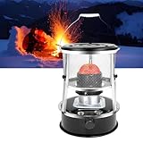 Estufa de Camping Portátil de Queroseno con Asa Práctica, Ideal for Calentar, Pescar, Cazar, Hacer Senderismo y Acampar en Tienda de Campaña.(Black)