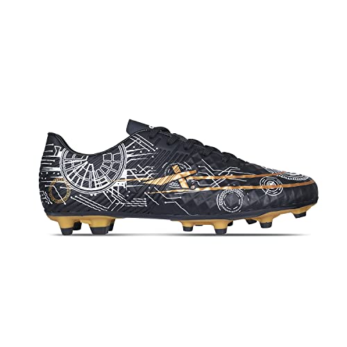 Image of Vector X Men & Boys Football Shoe /Studs|Sports & Athletic Footwear PU Upper with TPU Sole|Lightweight Comfortable & Maximum Grip Soccer Cleats |Multi Ground Shoes for Training & Practice