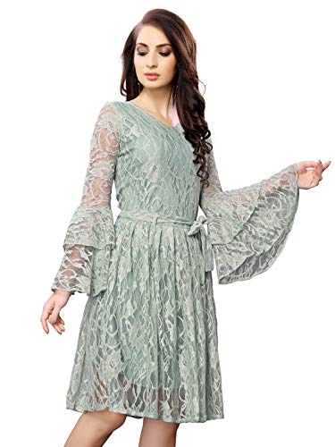 Image of Selvia Women's Knee-Length Fit and Flare Knee Lengh Dress