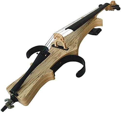 Leeche Handmade Professional Solid Wood Electric Cello 4/4 Full Size Silent Electric Cello-Wood Grain