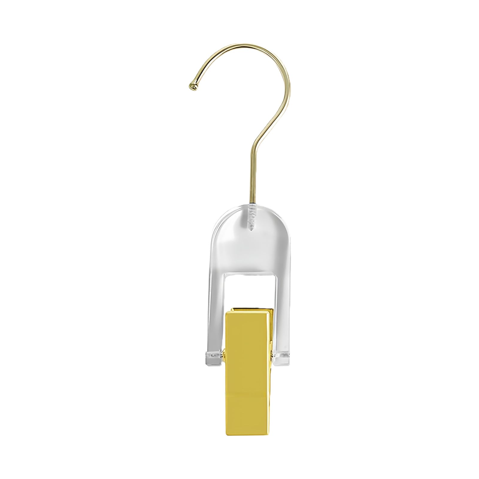 Multipurpose Acrylic Garment Clip Systems Steel Reinforced Hook Securely Holds Samples Accessories in Retail or Home Setting Clear Clothing Sample Clips