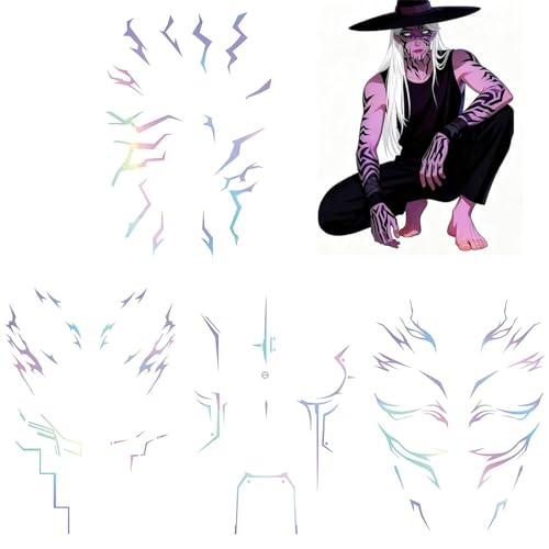 Hunters Tatuajes temporales de demonios, pegatinas temporales de