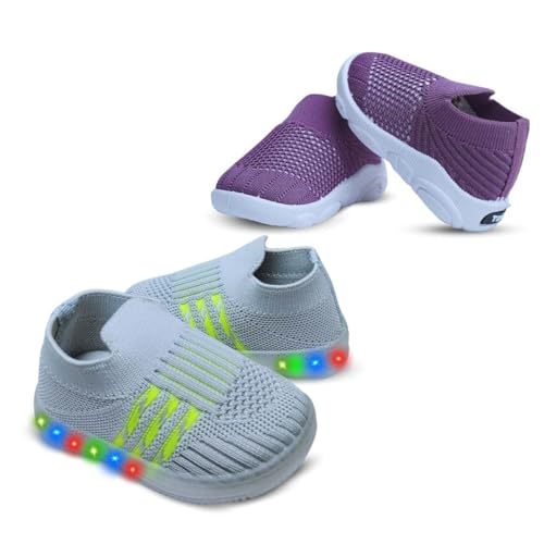 Image of Kids Trending Slip-On Shoes Combo, Pack of 2 (Light Shoe + Musical Shoe)