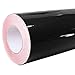Produktbild 4,75/m² Rapid Teck Glanz Folie - 070 Schwarz - Klebefolie - 5m x 63cm - Plotterfolie- Folie Selbstklebend - Auch als Moebelfolie - Klebefolie