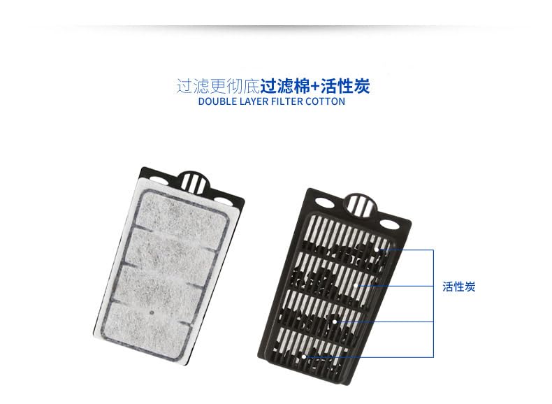 Image of Aquarium Waterfall Reptiles Turtle Internal Filter Low Level Water Clean Pump Filtration for Small Fish Tank 1 to 15 Gallon Amphibian Cichlids Frog Crab (24pcs Filter cartridges)
