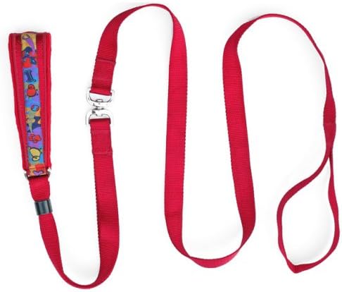Large, EZSwivelLeash Signature Ribbon Pet Leash, Red