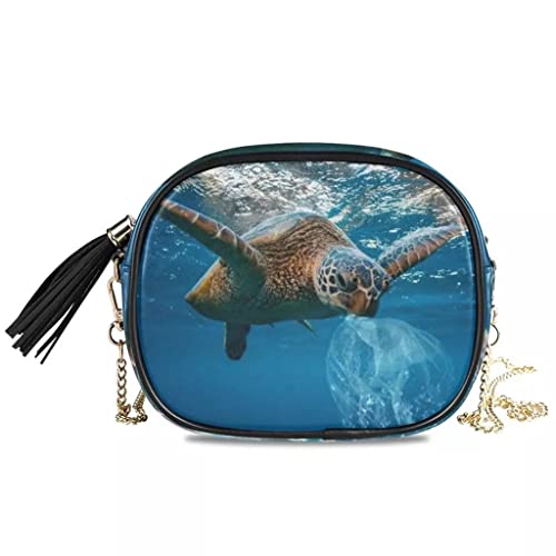 Sac de chaîne pour femmes chic aux finitions métalliques et détails soignés