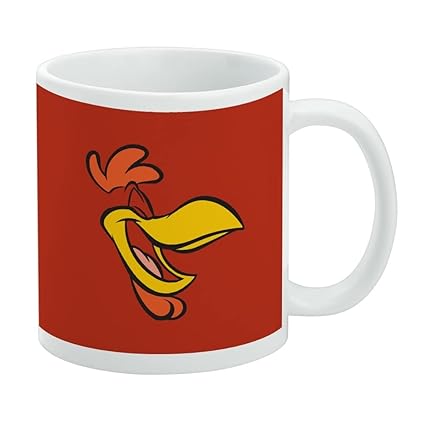 Looney Tunes Foghorn Leghorn Face Ceramic Coffee Mug, Novelty Gift Mugs for Coffee, Tea and Hot Drinks, 11oz, White