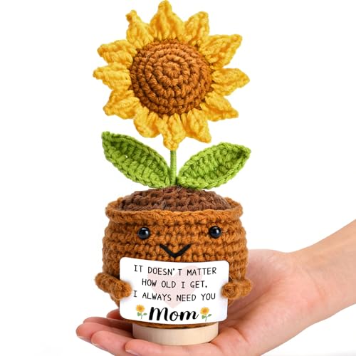 OEAGO Gifts for Mom Mothers Day: from Daughter Son Kids Mini Gifts for Mom Mama Handmade Crochet...