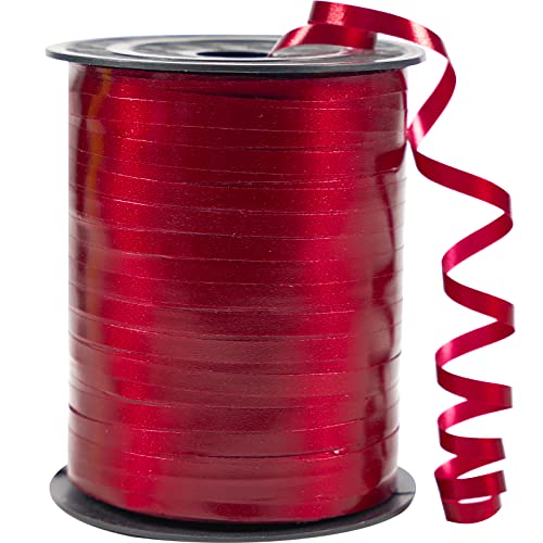 PartyWoo Burgundy Ribbon - 500 Yard Curling Ribbon for Crafts, Balloon String, Gift Wrapping...