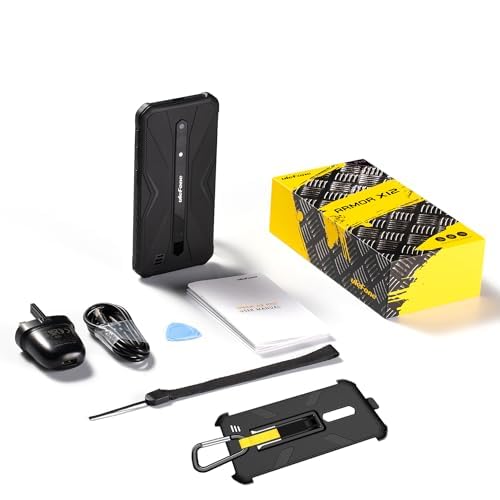 Ulefone Armor X12 Pro Rugged Smartphone, 10GB Ram, 64GB Rom, Android 15 Mobile Phones, IP68/69K Waterproof, 3-Card Slot, 13MP +8MP Camera, Octa Core, 5.45 Inch Tough Screen, Nfc, Black - 8