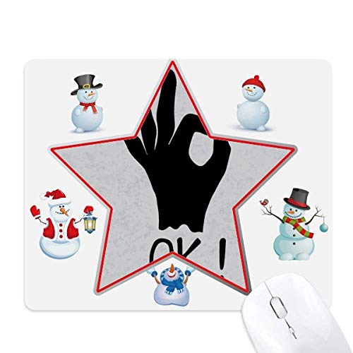 Tapis de souris personnalisé Noël bonhomme de neige, idée cadeau original