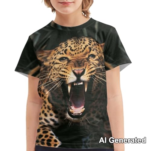 Image of Xhuibop Kids T Shirts for Boys Size 3-16 Girls Short Sleeve Sportswear Active Tops