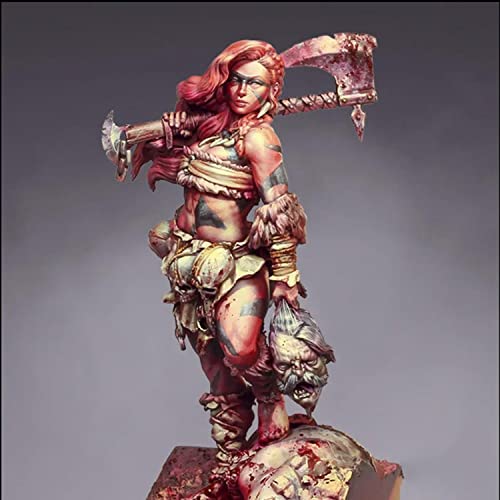 Figura Anciana Guerrera 1/24 Kit Resina Sin Armar miniatura 1