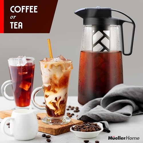 image for MUELLER HOME Cold Brew Coffee Maker, 64 oz Tritan Fortified Pitcher, P
