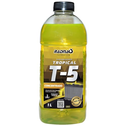 Aditivo Radiador T5 Amarelo Concentrado Radnaq 1 Litro