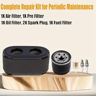 Annolai 136-7806 127-9252 SS5000 Air Filter for Toro TimeCutter SS5000 SW5000 MX5000 74731 74726 74777 74775 74760 74723 74741 74771 74657 50" 42" V-Twin Engine Riding Mower 136-7848 Oil Filter