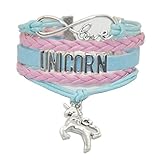 Ac Union Handmade Infinity Cute Unicorn Tortoise Angel Wings Owl Butterfly Anchor Brids Heart Best Friend Charm Friendship Gift Leather Bracelet