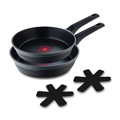 MasterPRO Gastro Reeco | Lot de 2 poêles à frire de 24 et 28 cm de diamètre | Heatdot | Fonte d'aluminium recyclée | Revêtement antiadhésif | Pour tous les environnements de cuisson