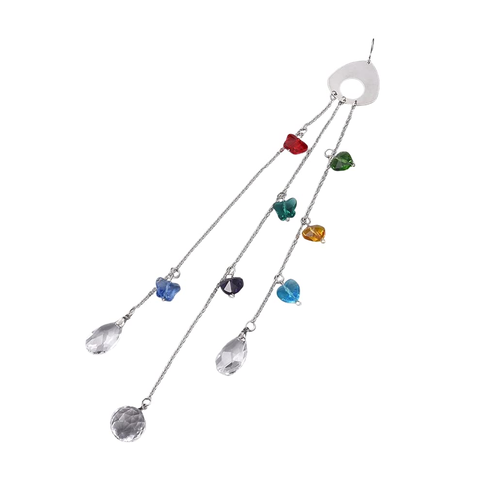 7 Chakra Suncatcher, Butterfly and Heart