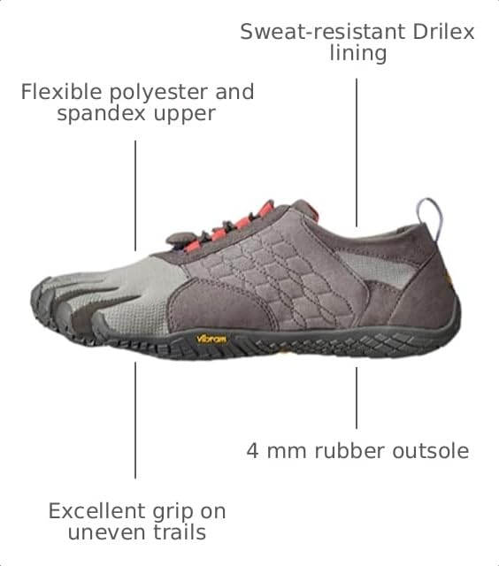 Image of Vibram Men's FiveFingers Trek Ascent | Barefoot All-Terrain Outdoor Shoe for Hiking & Light Trail