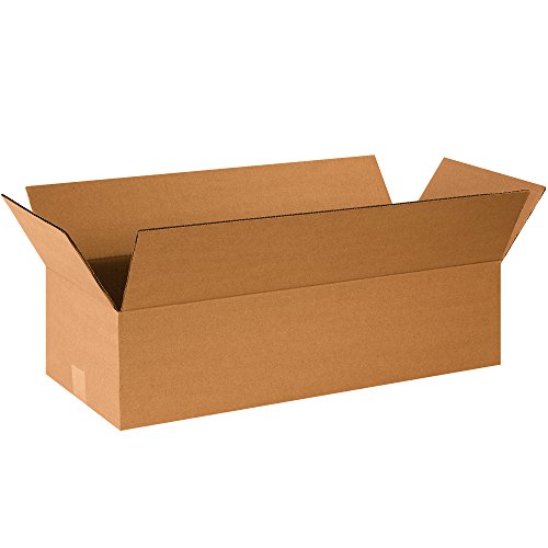 Image of TAPE LOGIC 24x10x6 Flat Corrugated Boxes, Flat, 24L x 10W x 6H, Pack of 25 | Shipping, Packaging, Moving, Storage Box for Home or Business, Strong Wholesale Bulk Boxes