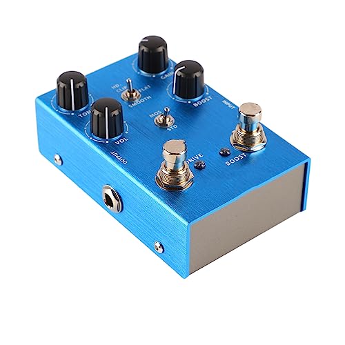 Pédale de Guitare à Distorsion, Pédale d’effet de Guitare en Alliage d’aluminium Conviviale, Contrôle du Volume Audio Multifonction pour Groupe (Bleu) - Les Beatles, Paul McCartney, John Lennon, RIngo Starr, George Harrison Pédale de Guitare à Distorsion, Pédale d'effet de Guitare en Alliage d'aluminium Conviviale, Contrôle du Volume Audio Multifonction pour Groupe (Bleu)